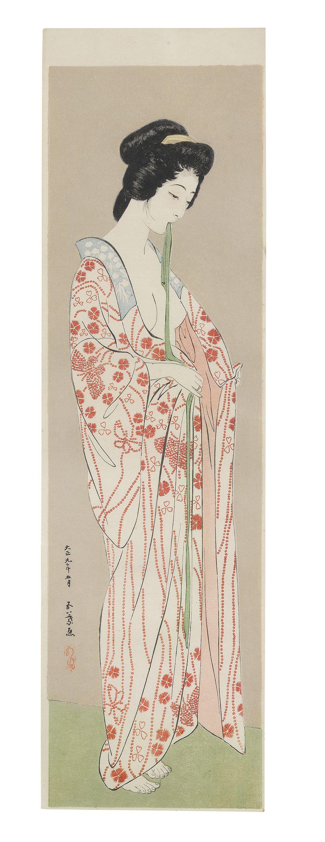 Hashiguchi Goyo - Taisho era (1912-1926), dated 1920