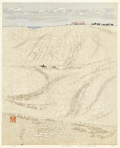 Hashimoto Okiie - A Woodblock Print