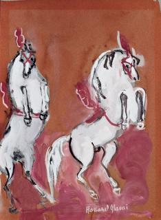 Hassan El-Glaoui - Deux chevaux