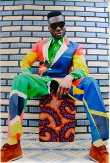 Hassan Hajjaj - \'Afrikan Boy Sittin\'\' (from the series My Rockstars), 2013