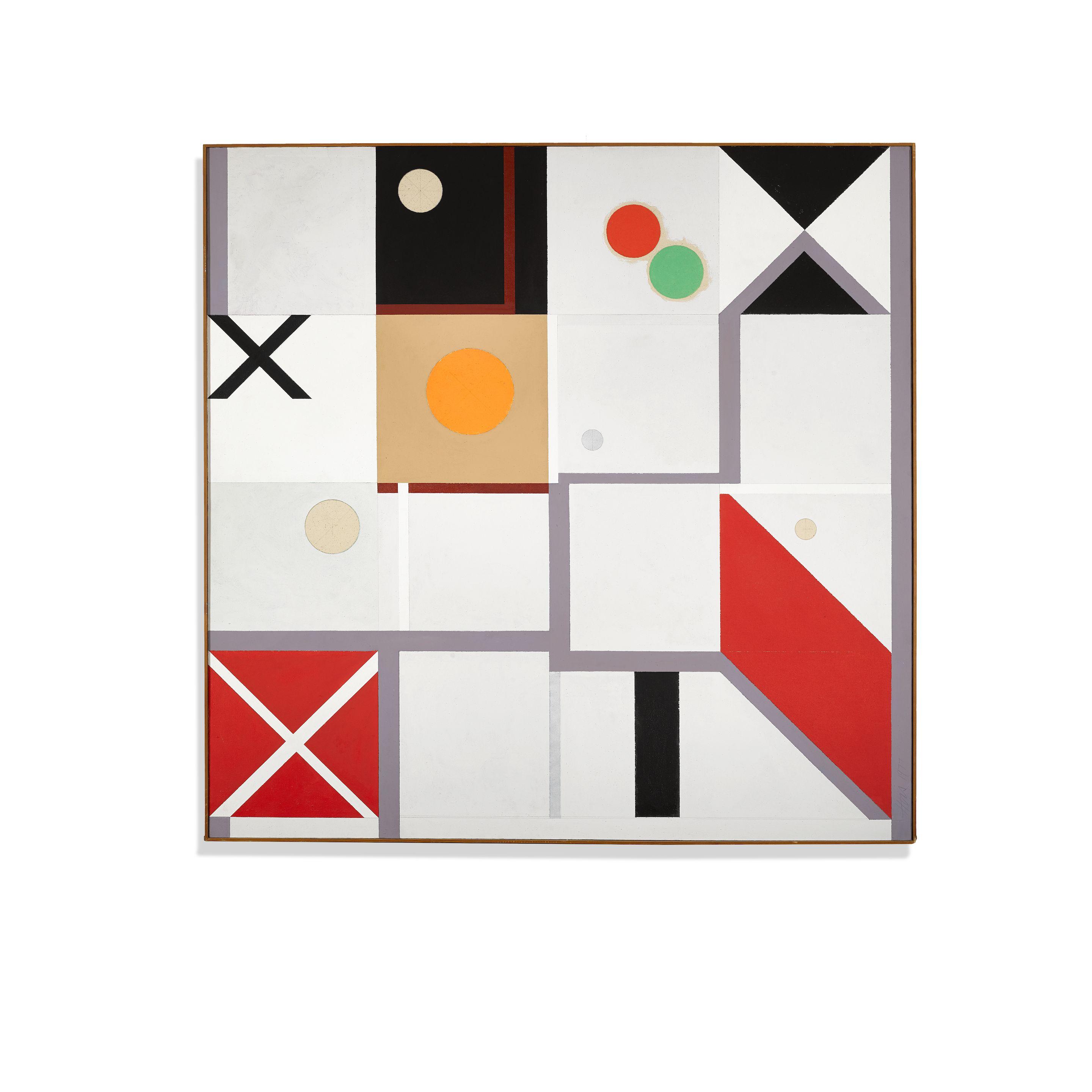 Hassel Smith - Homage to Varda (from the Measured Paintings series), 1977