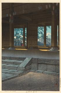 Hasui Kawase - Holzschnitt: Chion-Temple Kyôto.