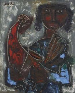 Hatem El-Mekki - Enfant au coq