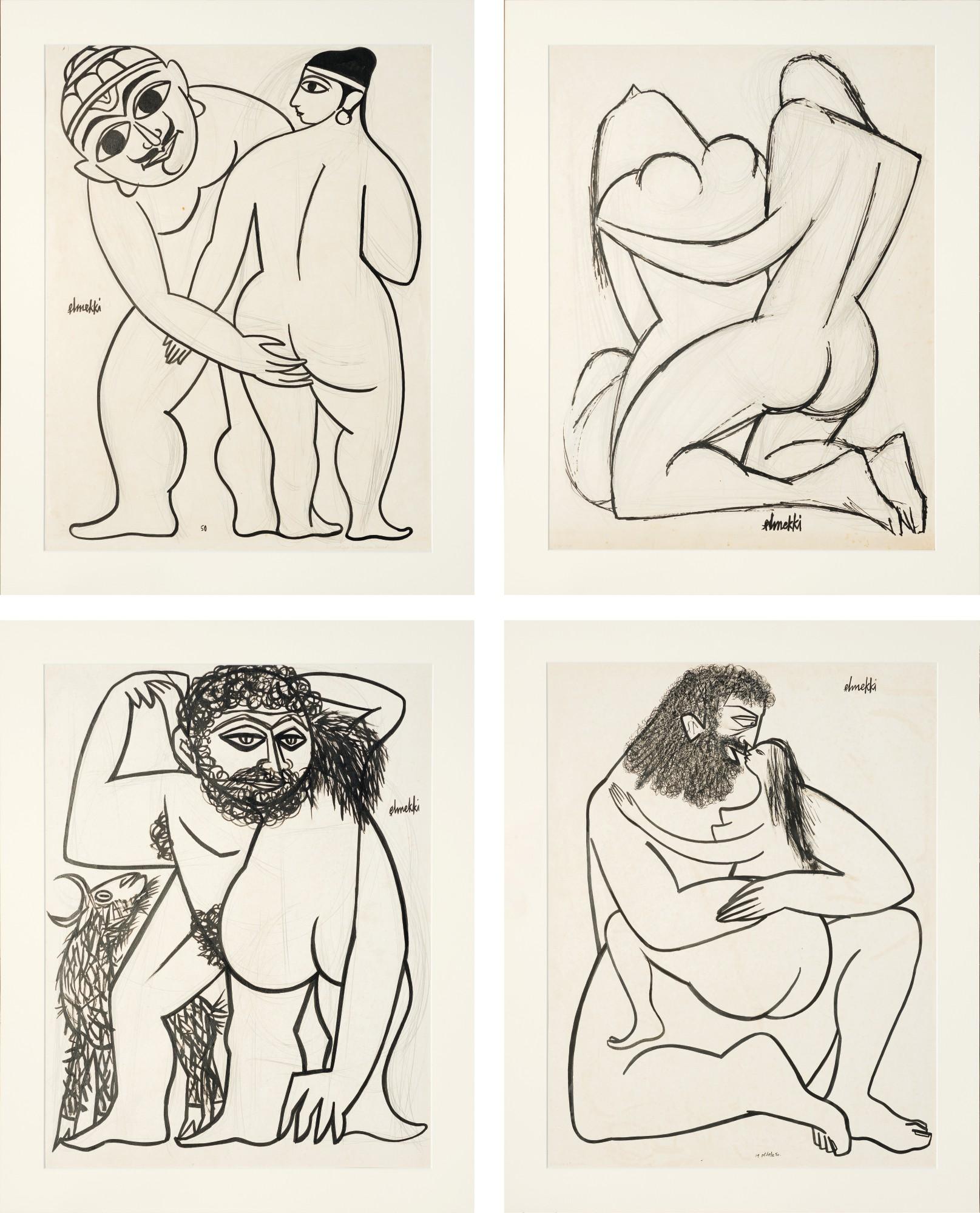 Hatim Elmekki - I. Erotique Au Bouc (Erotic With Beard) Ii. Elle Et Lui (Him And Her) Iii. Erotique Indienne (Indian Erotic) Iv. Erotique Avec Heraklès (Erotic With Herakles)