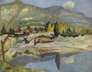 Hayley Lever - Landscape And Pond, Woodstock, Catskills, Ny