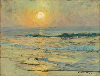 Hayley Lever - Sunset on the Water; St. Ives Shore: Two Works