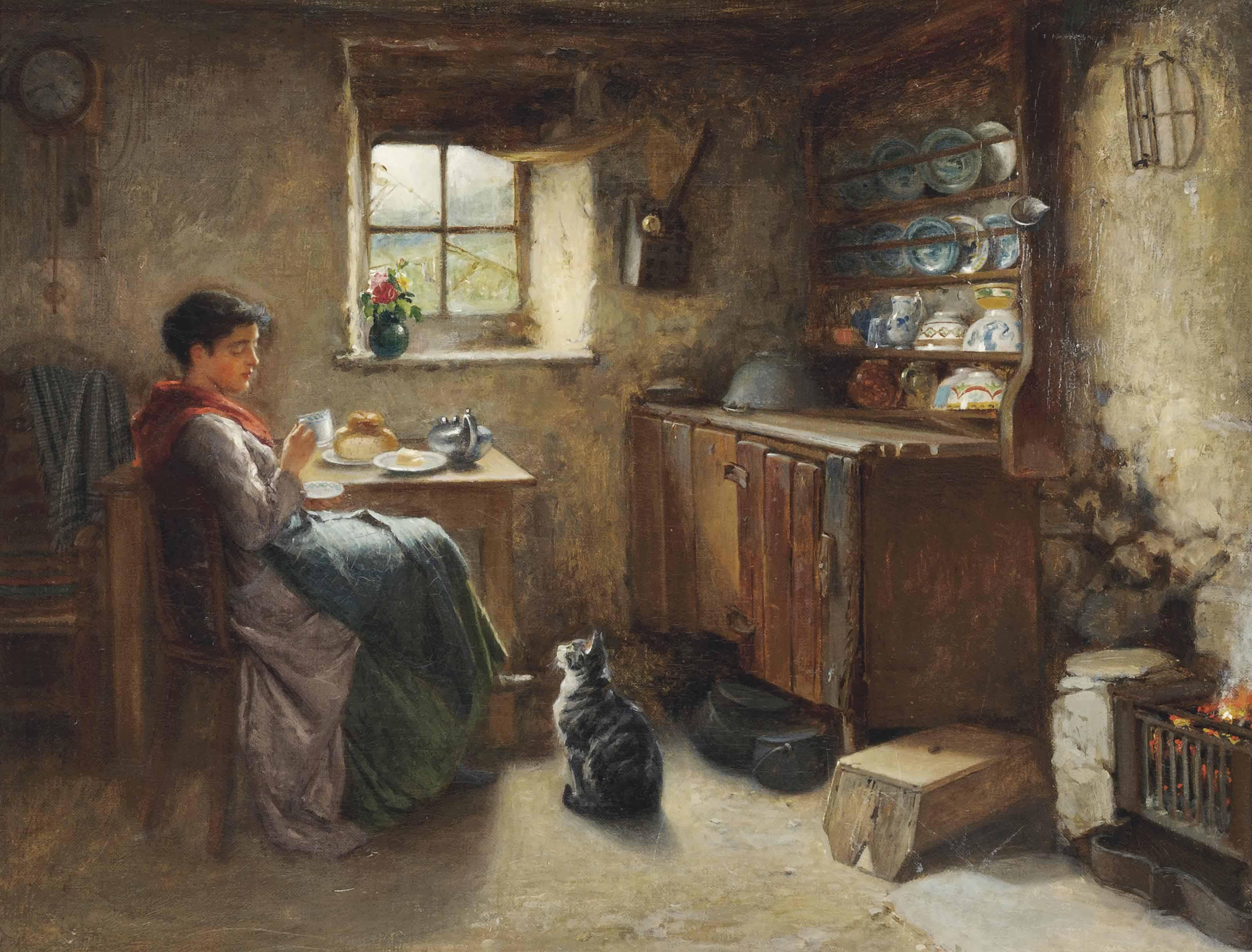 Haynes King, R.B.A. - Afternoon tea