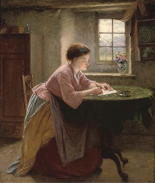 Haynes King, R.B.A. - The Letter Writer