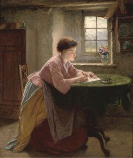 Haynes King, R.B.A. - The Letter Writer