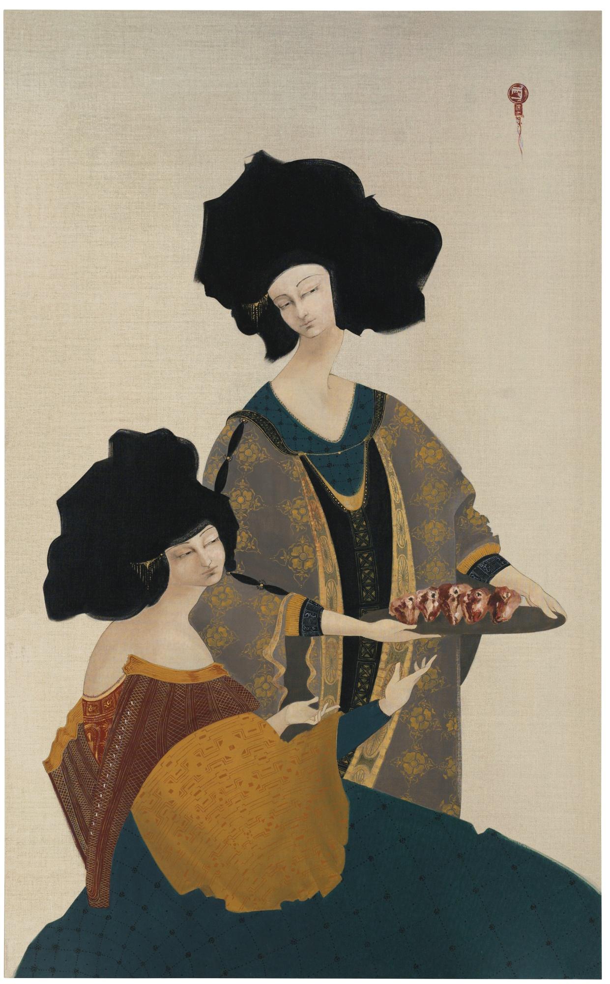 Hayv Kahraman - Heads On Plate