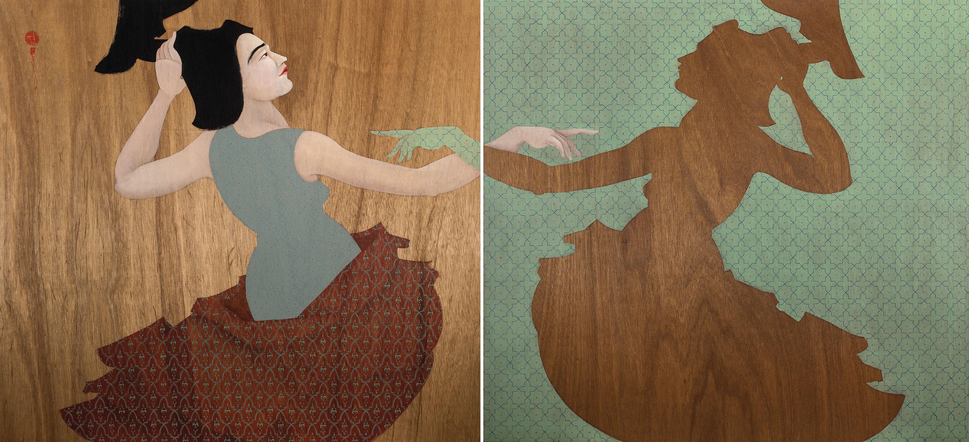 Hayv Kahraman - Kawliya Diptych