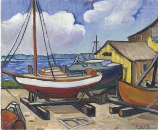 Hazel Finck - Boats On Drydock