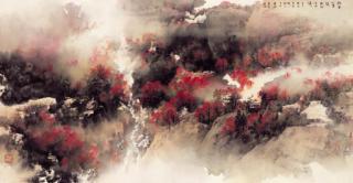 He Baili - Autumn Hills And Red Leaves
