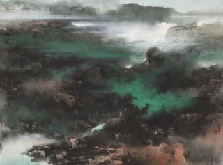 He Baili - Misty Red Cliff Valley