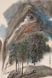 He Haixia - Landscape, 1989