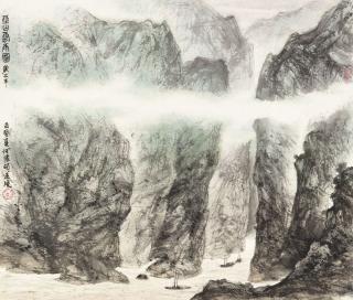 He Huaishuo - Rain And Cloud Over Wu Mountains