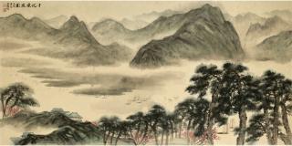 He Huaishuo - River Landscape