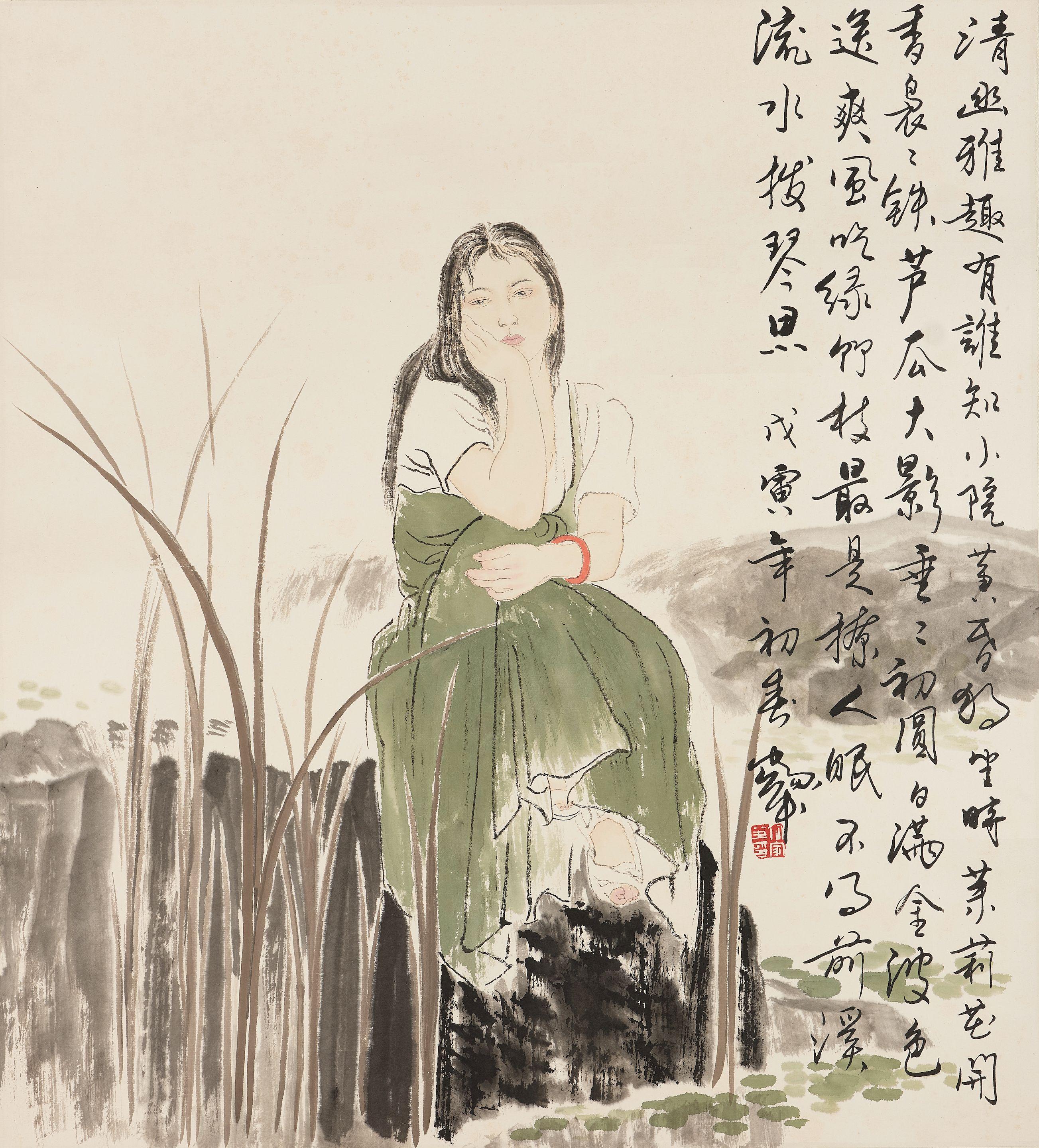 He Jiaying - Girl in Green Dress