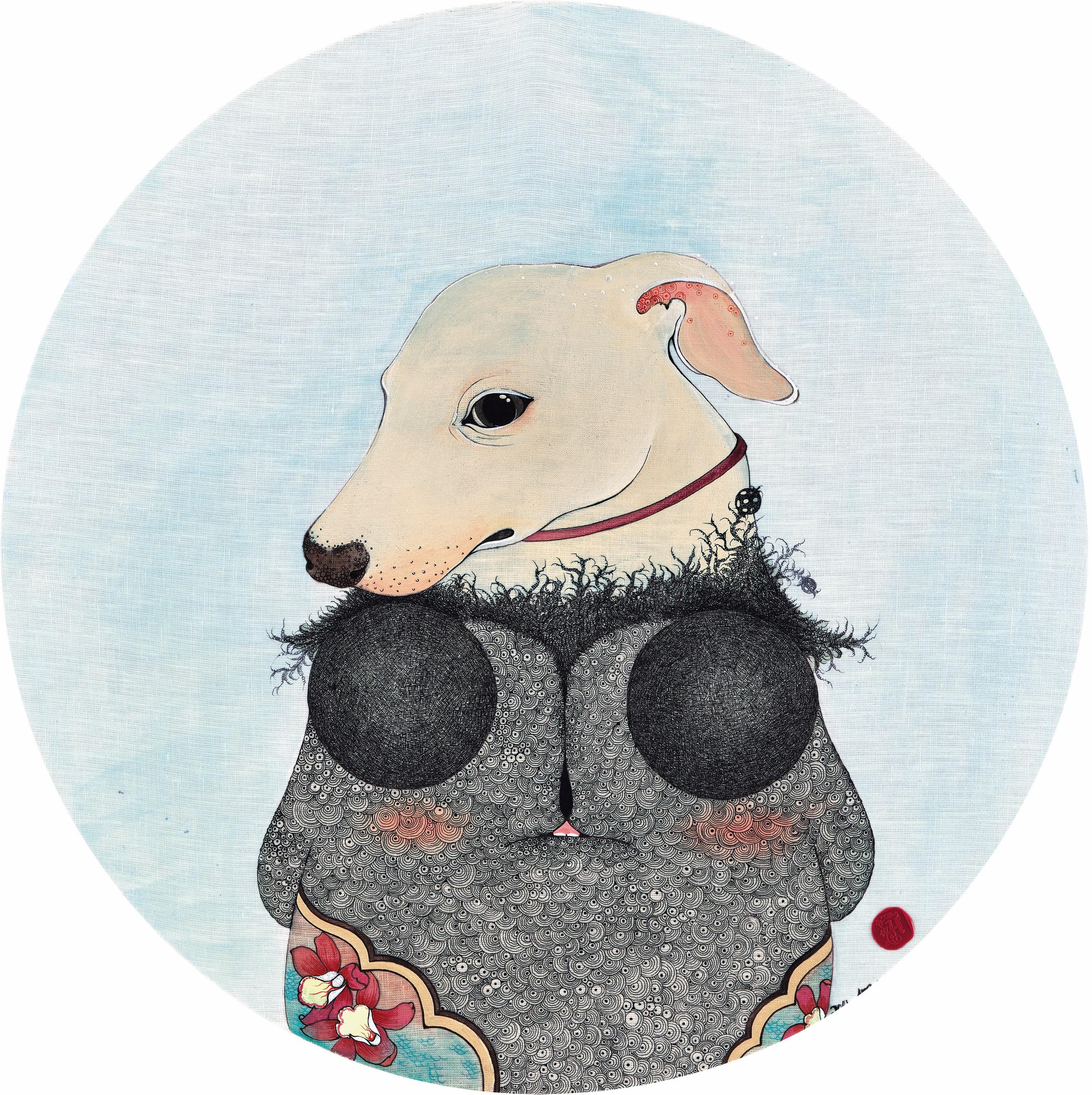 He Juan - Zodiac Series Dog 2(Painted in 2014)