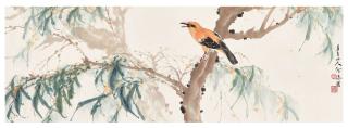 He Qiyuan - Bird on Branch