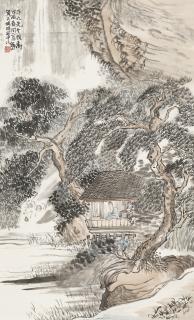 He Tianjian - Pavilion under Pine