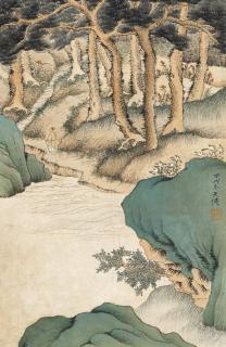 He Tianjian - Strolling along the Riverside