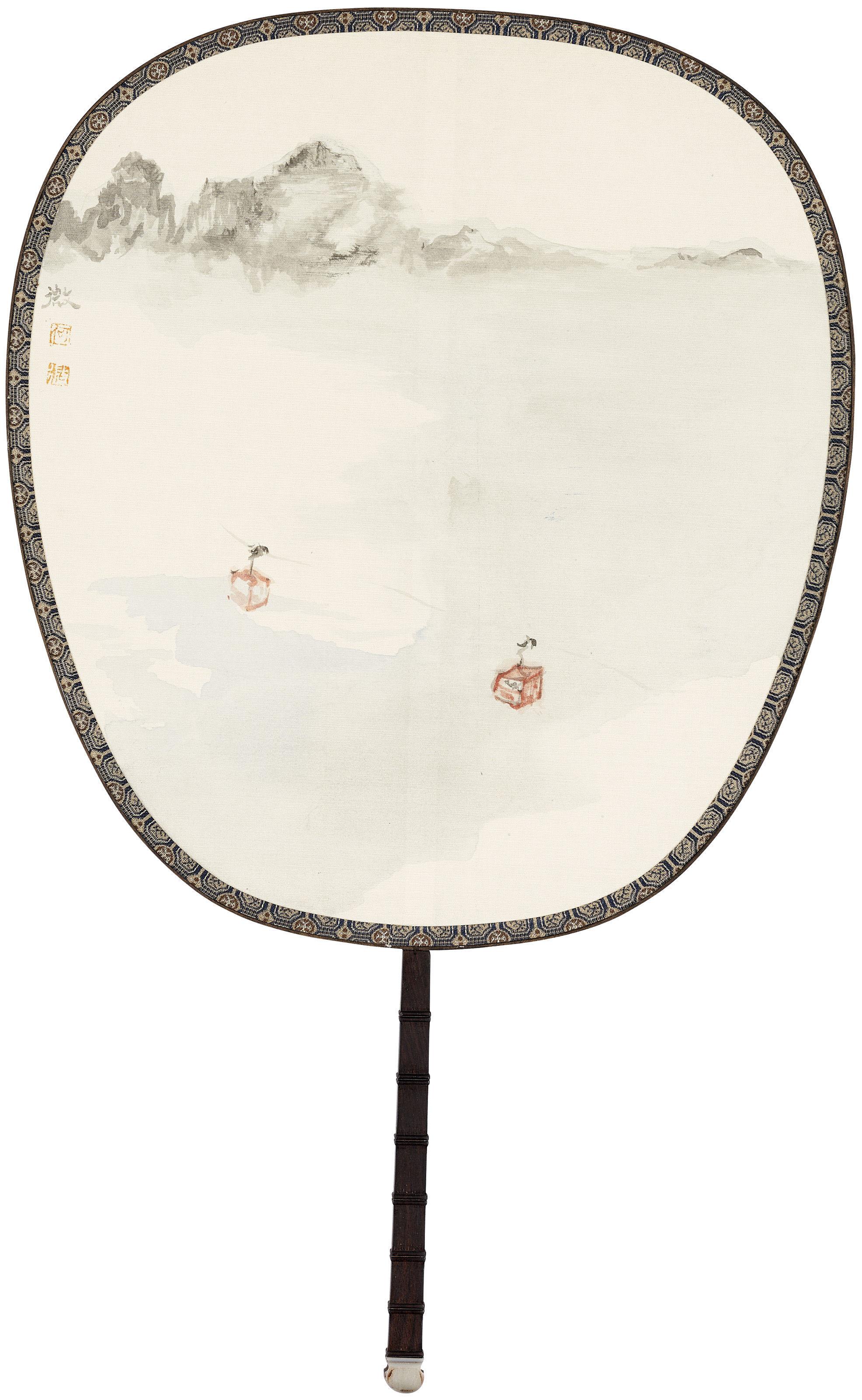 He Wei - Cable Cars In the Mist