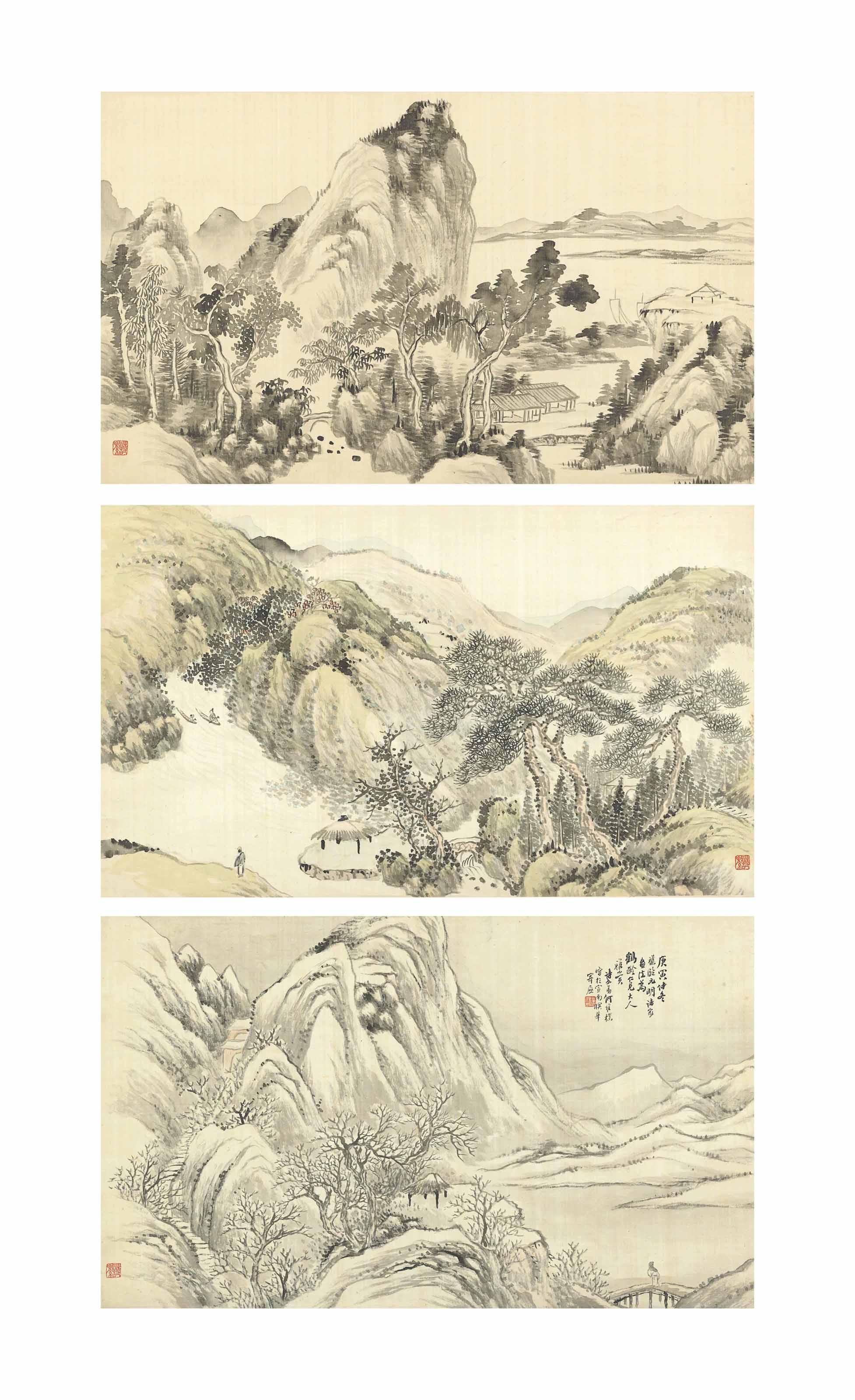 He Weipu - LANDSCAPES AFTER YUAN AND MING MASTERS