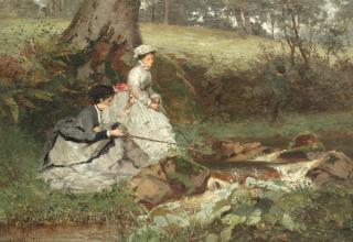 Hector Caffieri - \'A Fishing Party\'