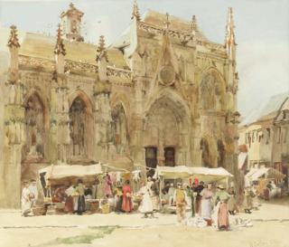 Hector Caffieri - Market scene