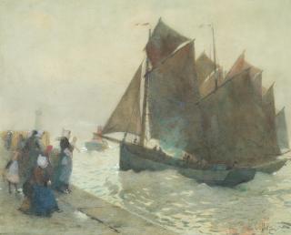 Hector Caffieri - The harbour wall