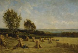 Hector Chalmers - British harvest Time, Fifeshire 