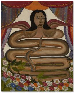 Hector Hyppolite - Damballah La Flambeau (also known as Aida-Quédo and The Snake Goddess Ayida-Wedo)