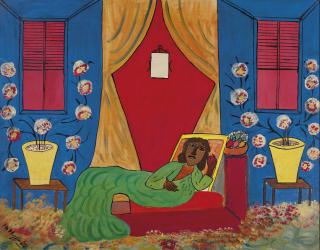 Hector Hyppolite - La Dame en vert - La Sirène