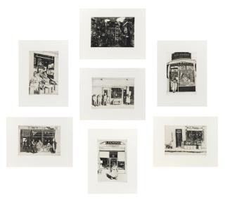 Hector McDonnell R.U.A. - Fleshers Fishshops and Fruiterers