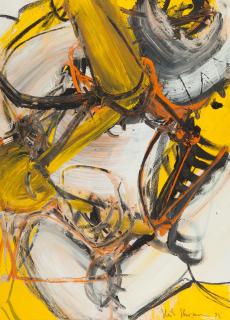 Heiko Herrmann - Ohne Titel (Komposition mit Gelb und Orange)