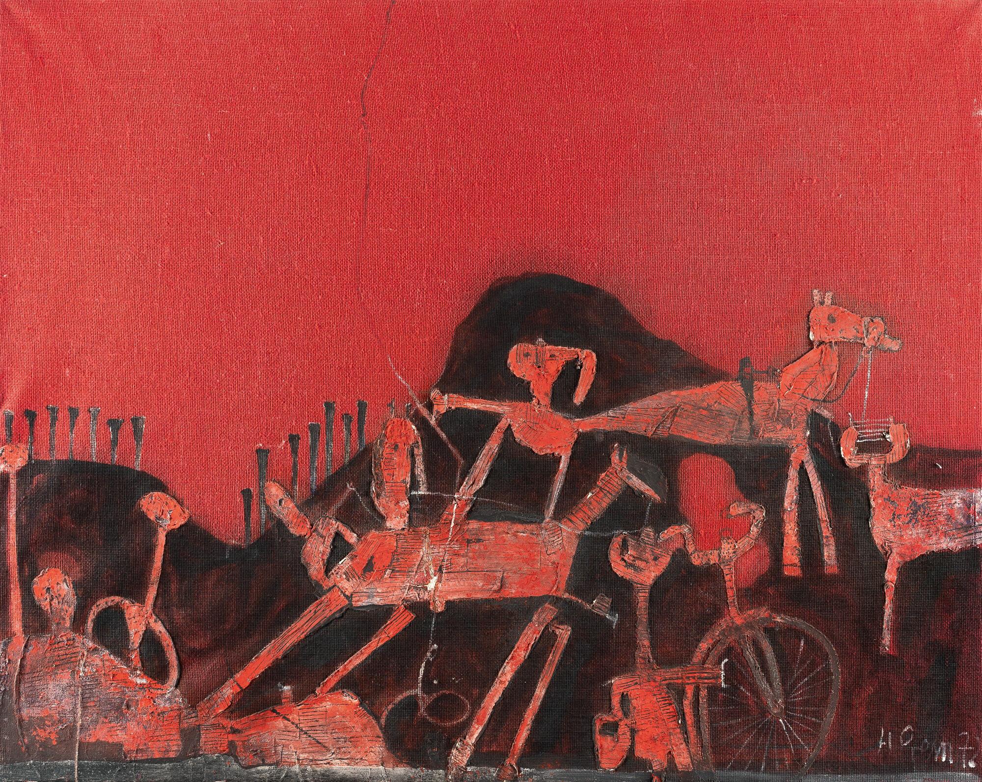 Heimrad Prem - Ohne Titel (Im Feuer)