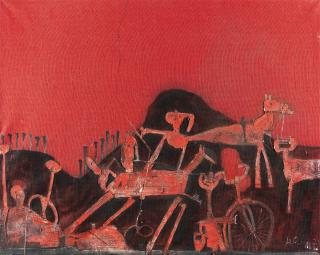 Heimrad Prem - Ohne Titel (Im Feuer)