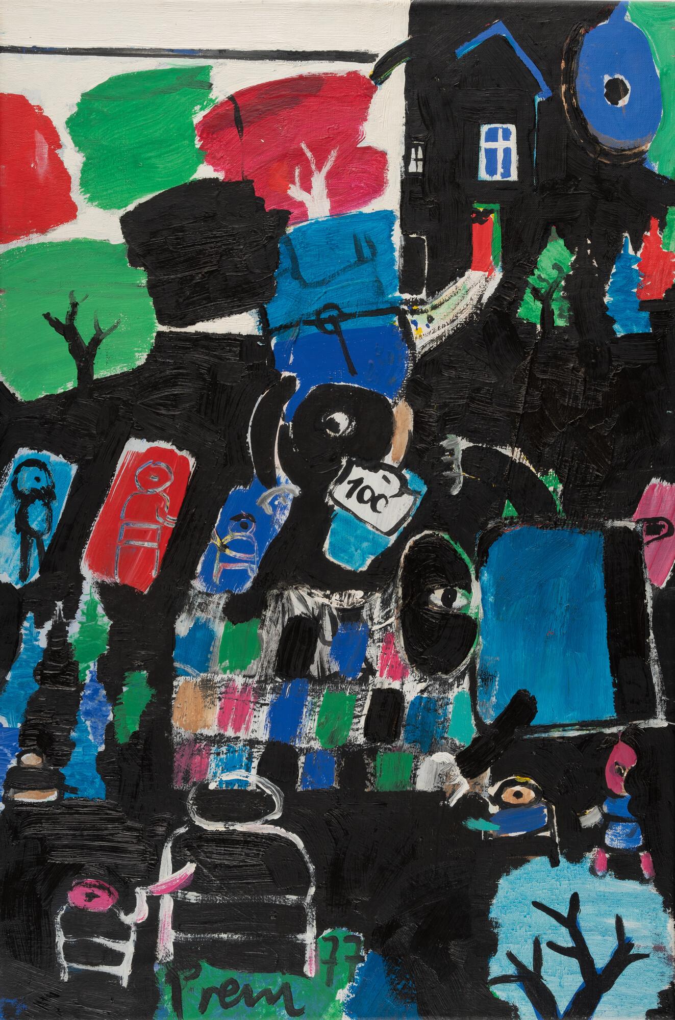 Heimrad Prem - Recto: „Nacht“ – Verso: Porträt