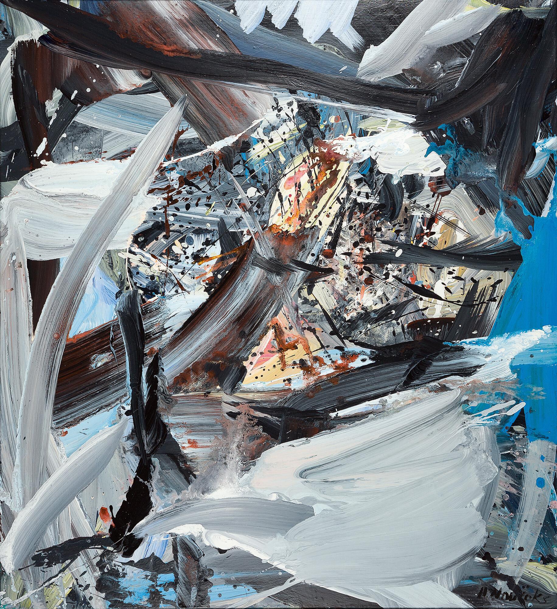 Heino Naujoks - Ohne Titel (Mit dem Kopf durch die Wand).