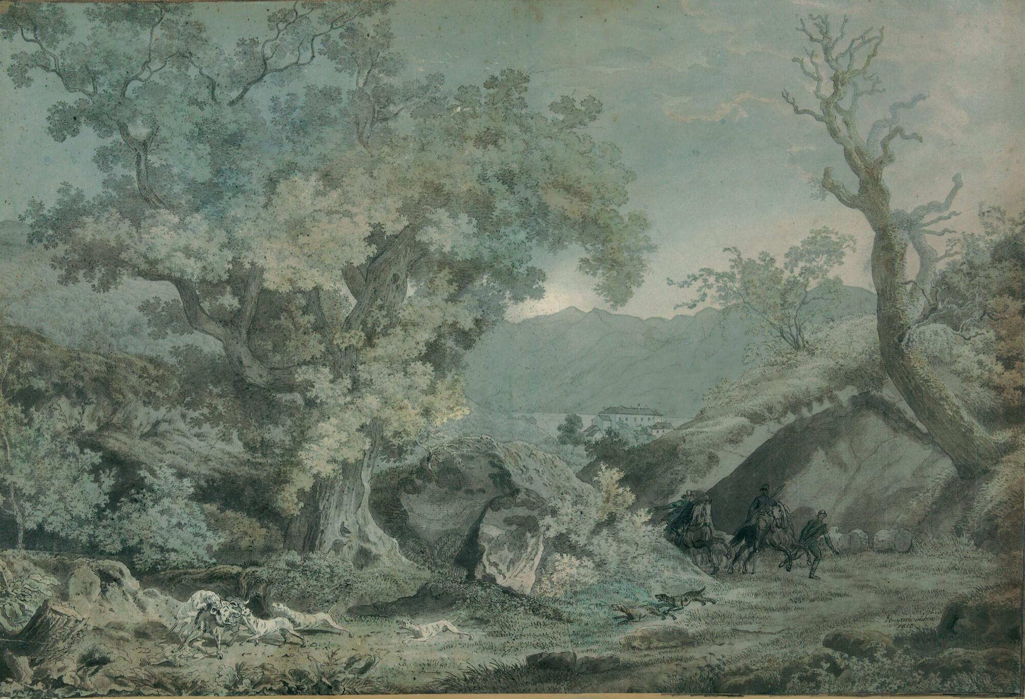 Heinrich Adam - Die Sauhatz.