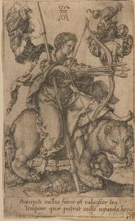 Heinrich Aldegrever - 2 Bll. aus der Folge: Die Laster.