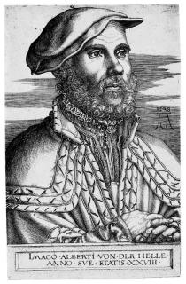 Heinrich Aldegrever - Albert van der Helle (B., Holl. 186)