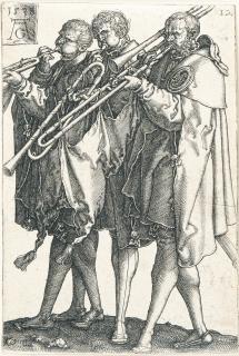 Heinrich Aldegrever - Die drei Posaunenbläser