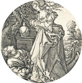 Heinrich Aldegrever - Pyramus und Thisbe