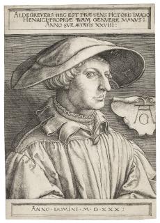 Heinrich Aldegrever - Self-Portrait