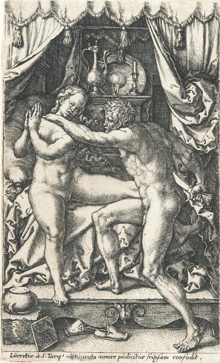 Heinrich Aldegrever - Tarquinius und Lucretia