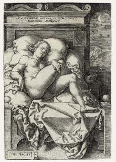 Heinrich Aldegrever - The Night, After H. S. Beham (B., Hollstein 180)