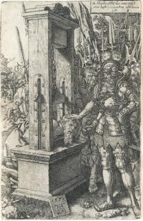 Heinrich Aldegrever - Titus Manlius enthauptet seinen Sohn