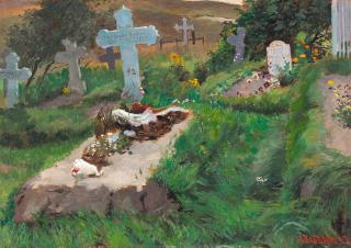 Heinrich Basedow - „Friedhof (Ahrenshoop)“